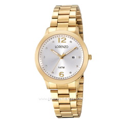 LORENZO R 7122 L Women's Watches Gold Dial White Stainless Steel