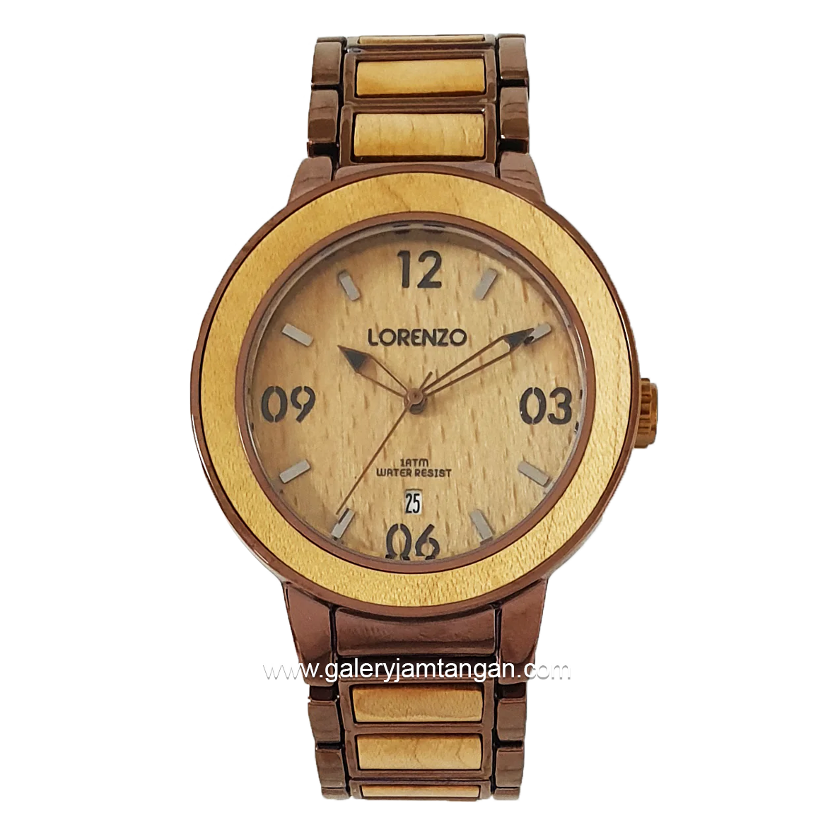 LORENZO R 1044 M Men's Watches Brown Beige Stainless Steel