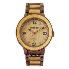 LORENZO R 1044 M Men's Watches Brown Beige Stainless Steel