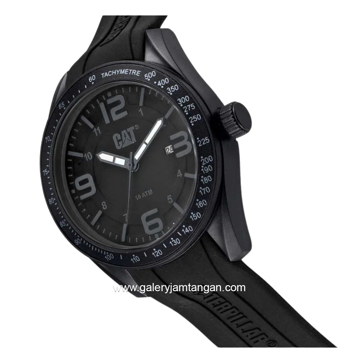 CATERPILLAR LQ.161.21.135 Black Rubber Strap