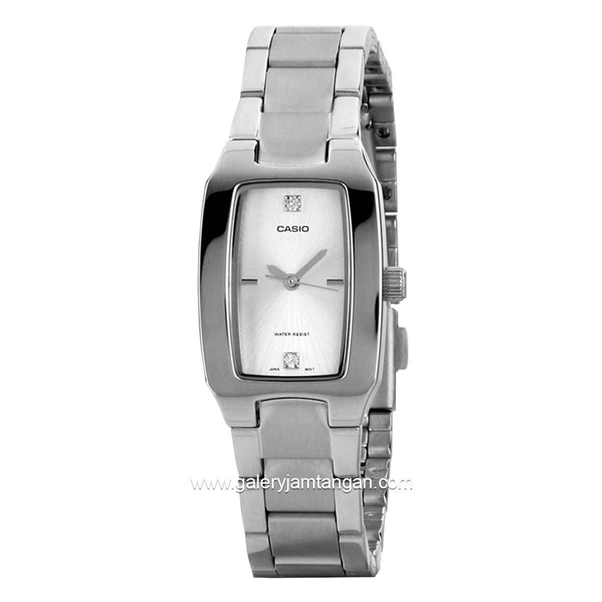 CASIO General LTP-1165A-7C2DF Silver Dial White Ion plated Case