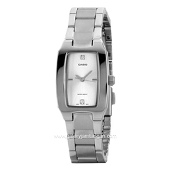 CASIO General LTP-1165A-7C2DF Silver Dial White Ion plated Case