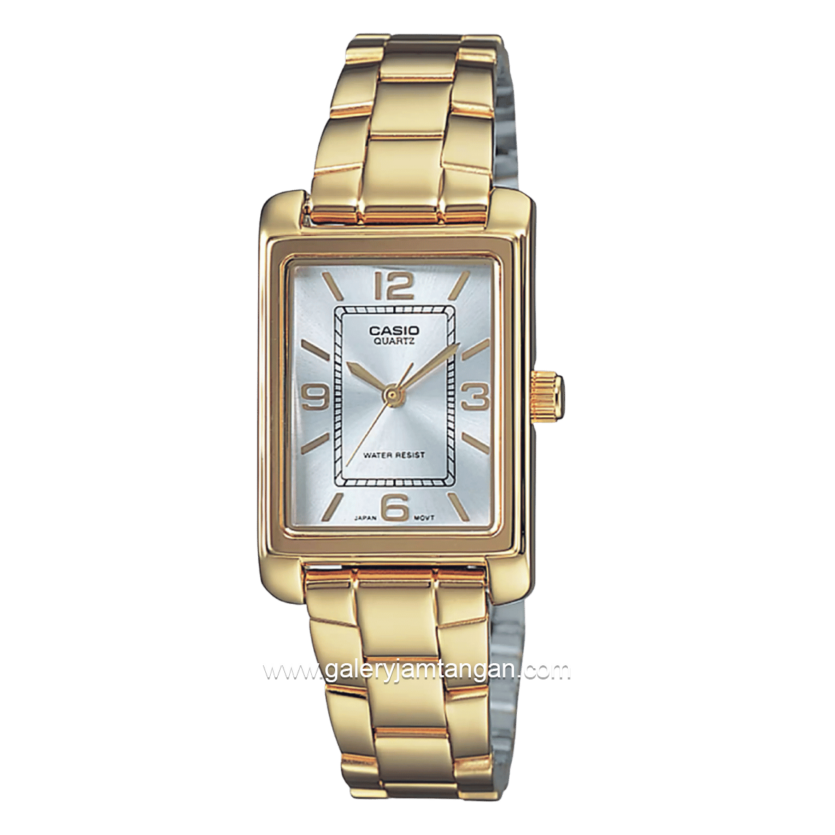 CASIO LTP-1234PG-7AEG Gold Dial White Stainless Steel