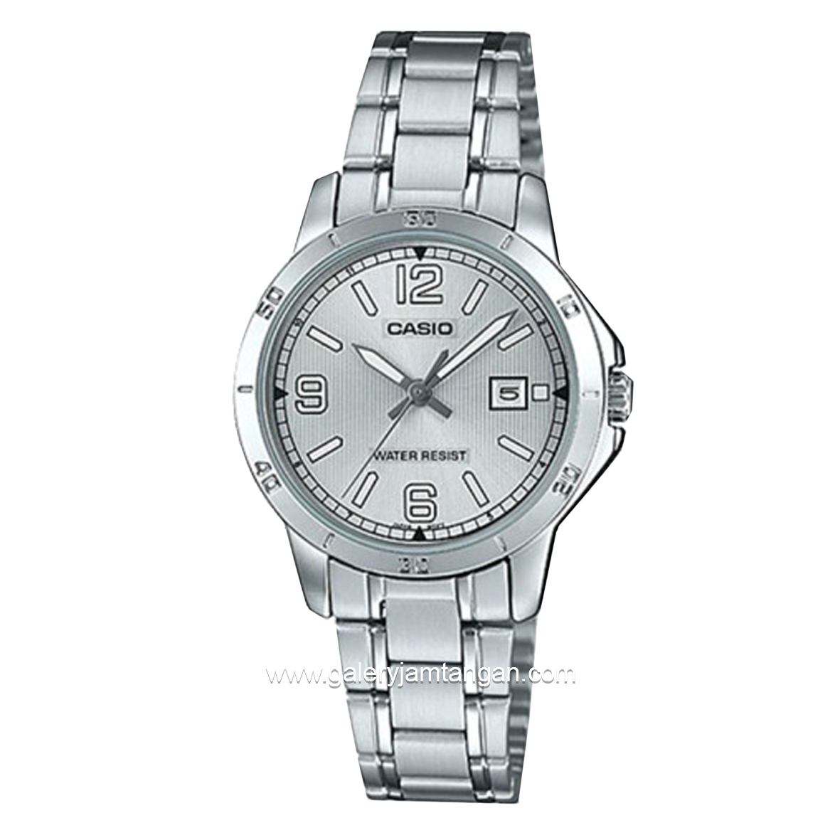 Casio General LTP-V004D-7B2UDF Silver Dial White Stainless Steel