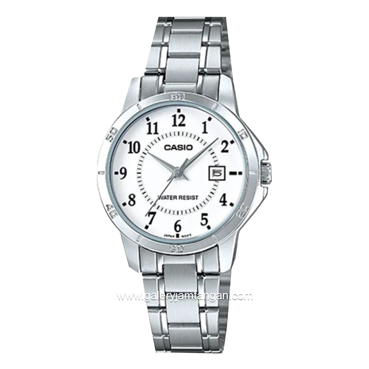 Casio General LTP-V004D-7BUDF Silver Dial White Stainless Steel
