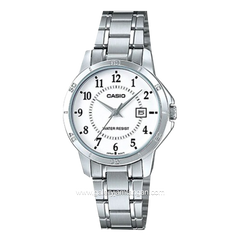 Casio General LTP-V004D-7BUDF Silver Dial White Stainless Steel