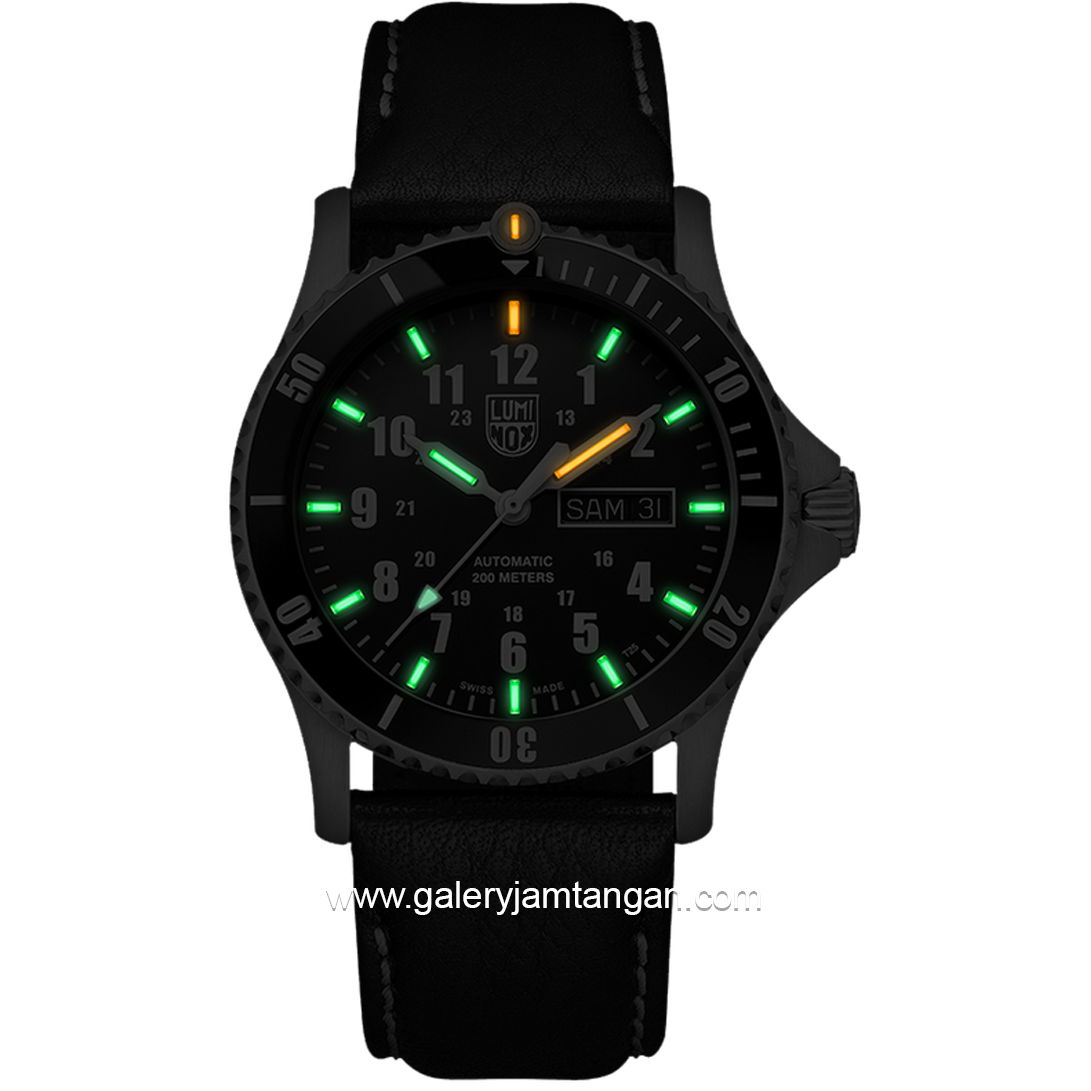 LUMINOX 0921 Automatic Sport Timer, Sport Watch Leather Strap