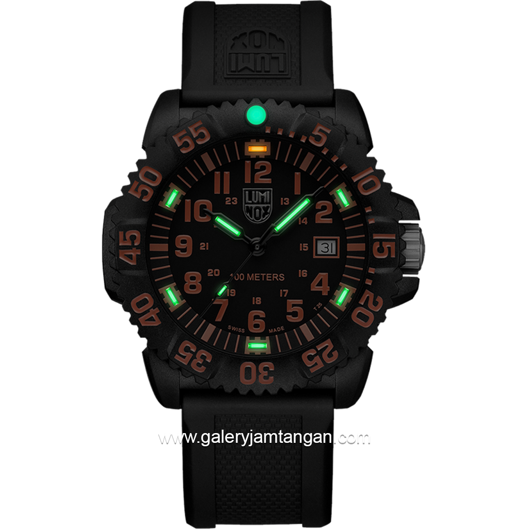 LUMINOX 2059.2 Sea Lion CARBONOX Rubber Strap Swiss Made