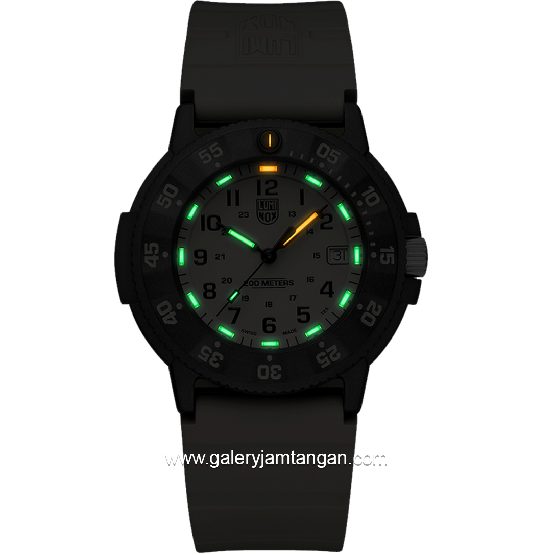 LUMINOX 3010.EVO.S Original Navy SEAL, Dive Watch Rubber Strap