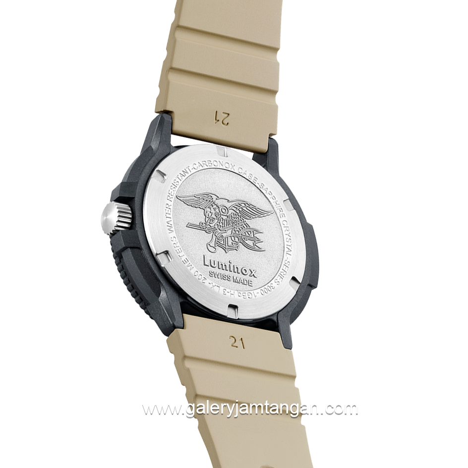 LUMINOX 3010.EVO.S Original Navy SEAL, Dive Watch Rubber Strap