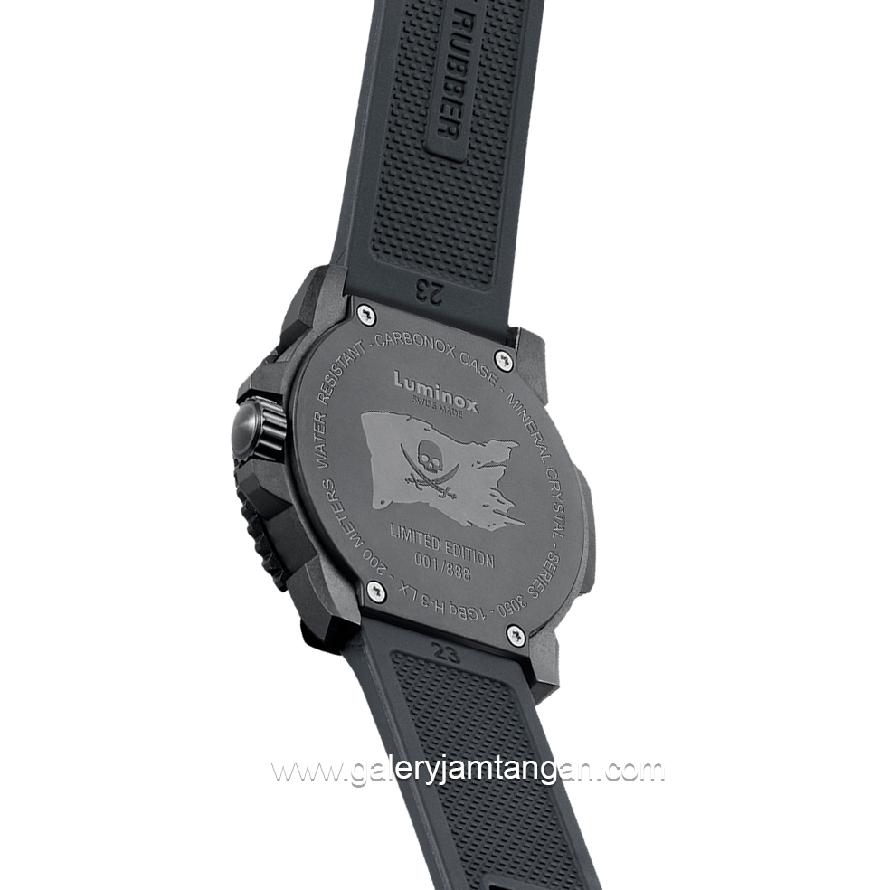 LUMINOX Navy Seal XS.3051.PIR.LE Limited Edition Pirate Rubber Strap
