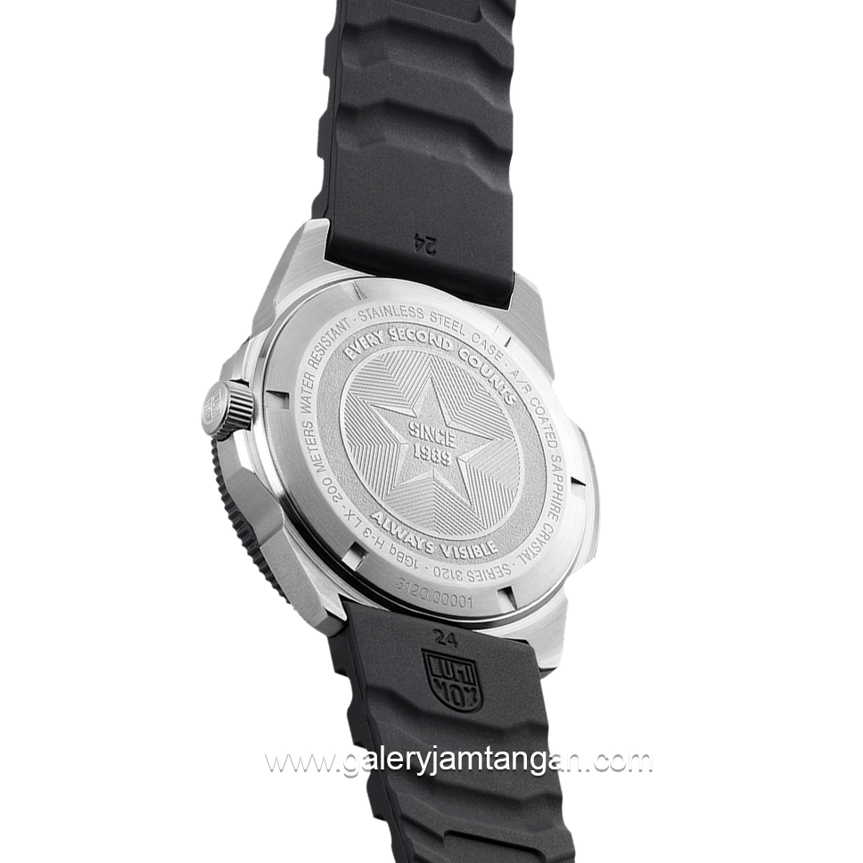 LUMINOX 3121 Pacific Diver, Dive Watch Rubber Strap