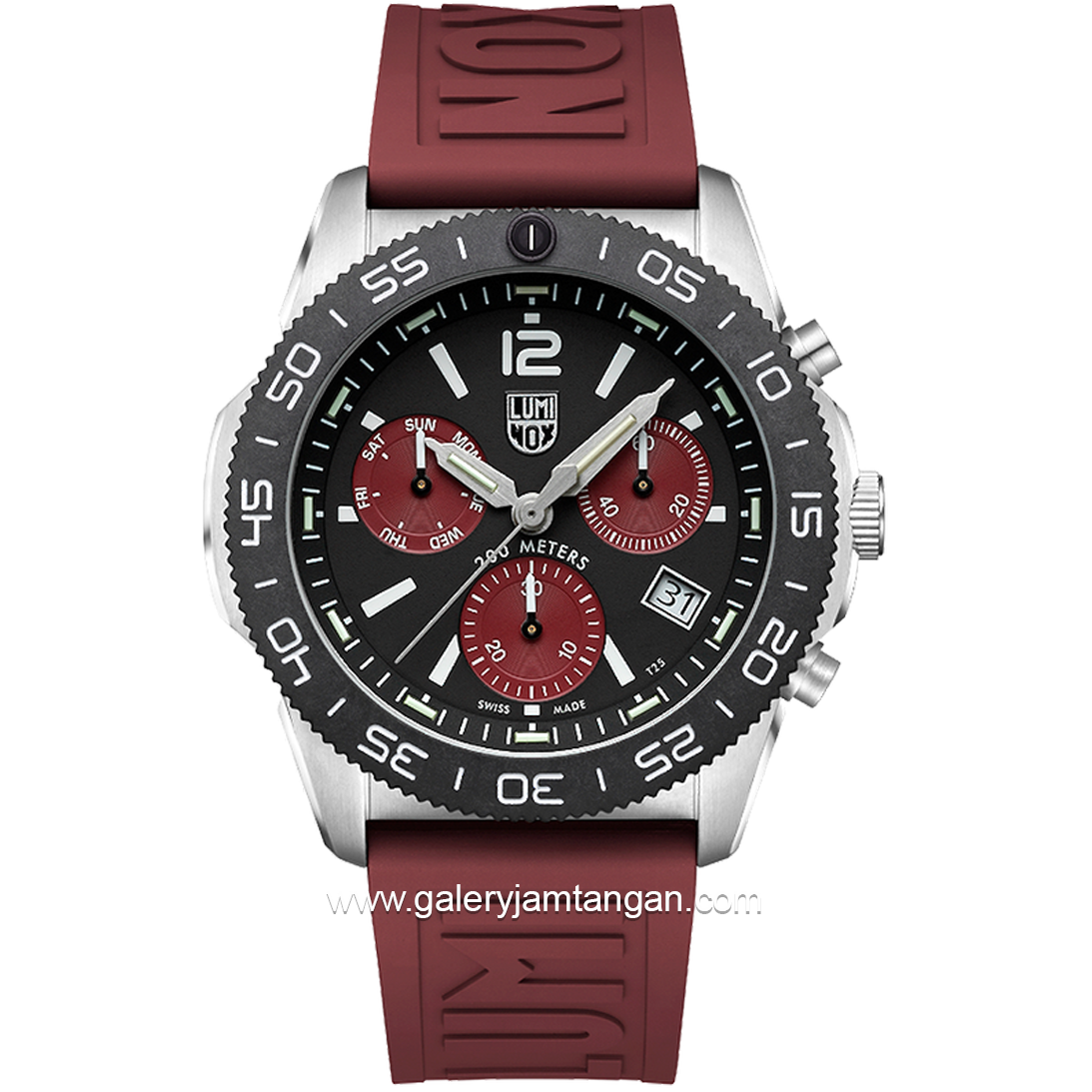 LUMINOX 3155.1 Pacific Diver Chronograph, Dive Watch Rubber Strap