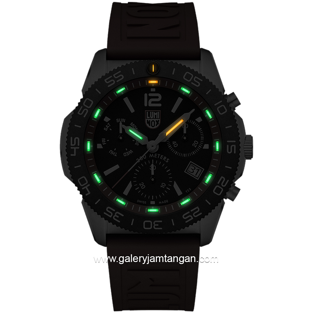 LUMINOX 3155 Pacific Diver Chronograph, Dive Watch Rubber Strap