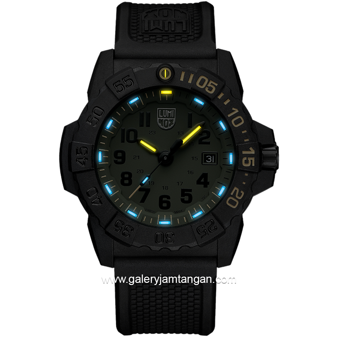 LUMINOX 3517.NSF.SET Navy SEAL Foundation Rubber Strap