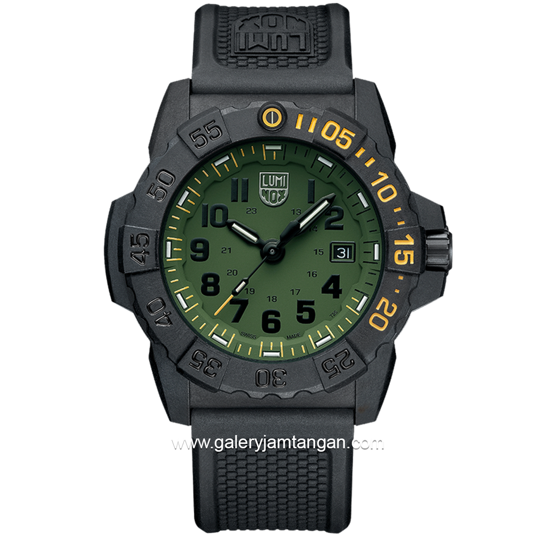 LUMINOX 3517.NSF.SET Navy SEAL Foundation Rubber Strap