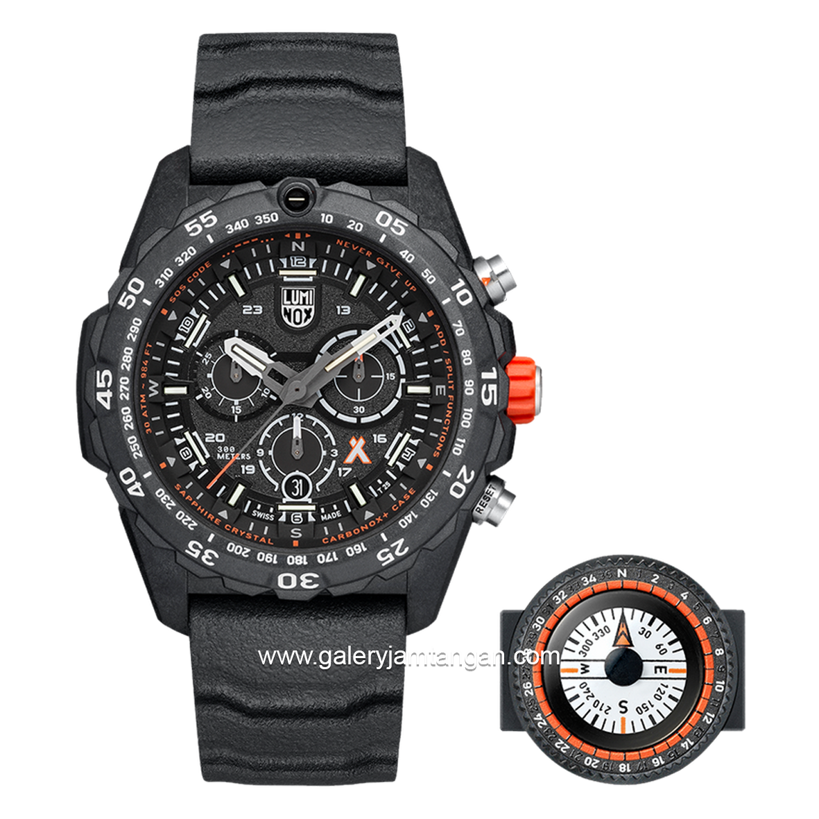 LUMINOX 3741 Bear Grylls Survival, Outdoor Explorer Watch Rubber Strap