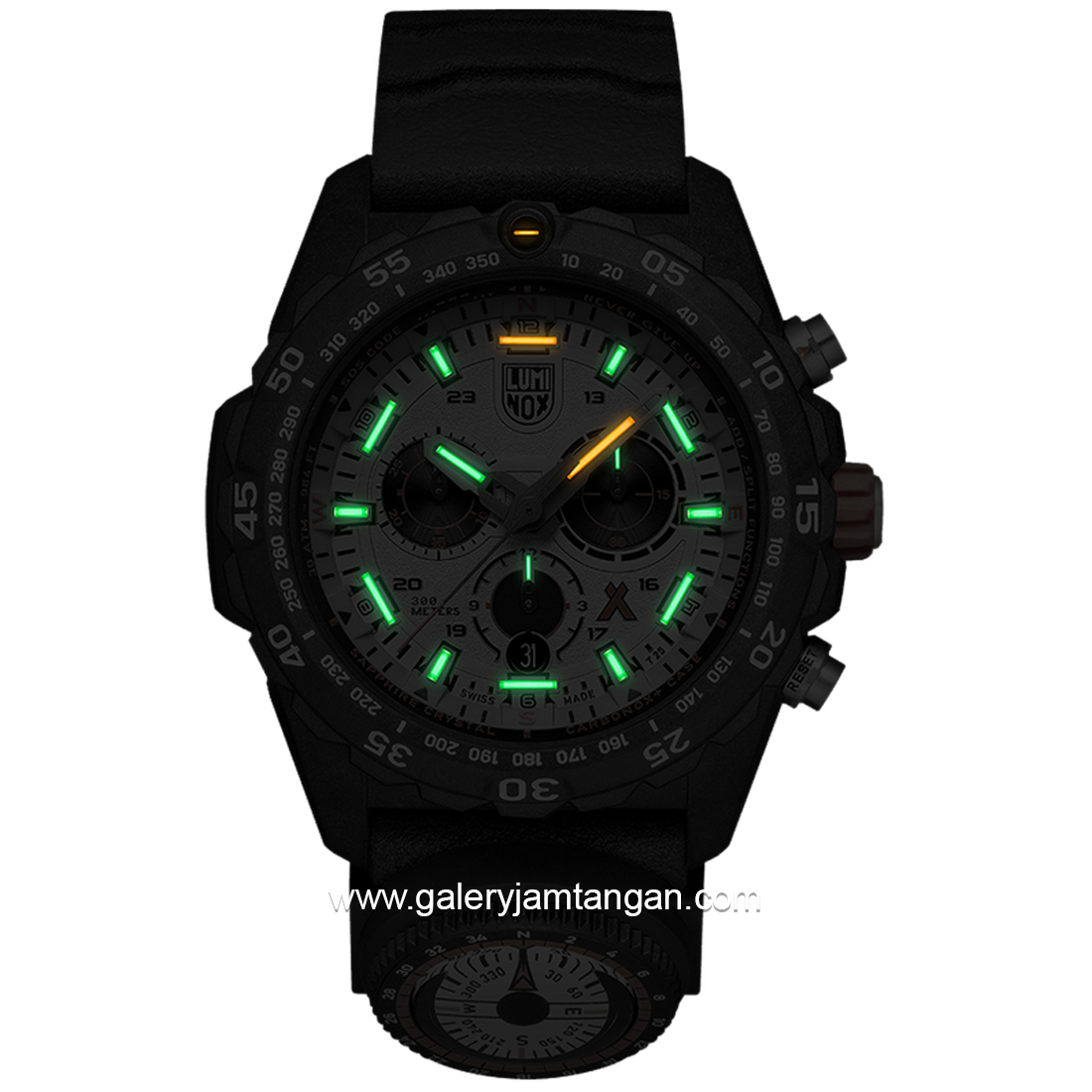 LUMINOX 3748 Bear Grylls Survival Master, Chronograph with Compass Rubber Strap