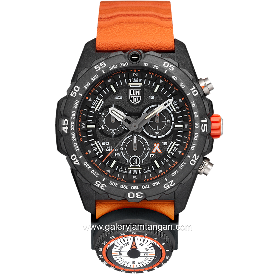 LUMINOX 3749 Bear Grylls Survival, Outdoor Explorer Watch Rubber Strap