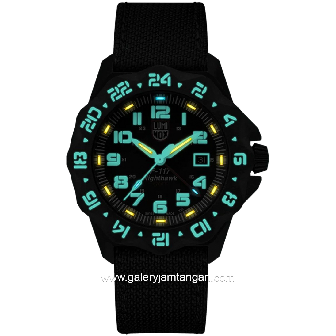 LUMINOX 6441 F-117 Nighthawk, Pilot Watch Kevlar Strap