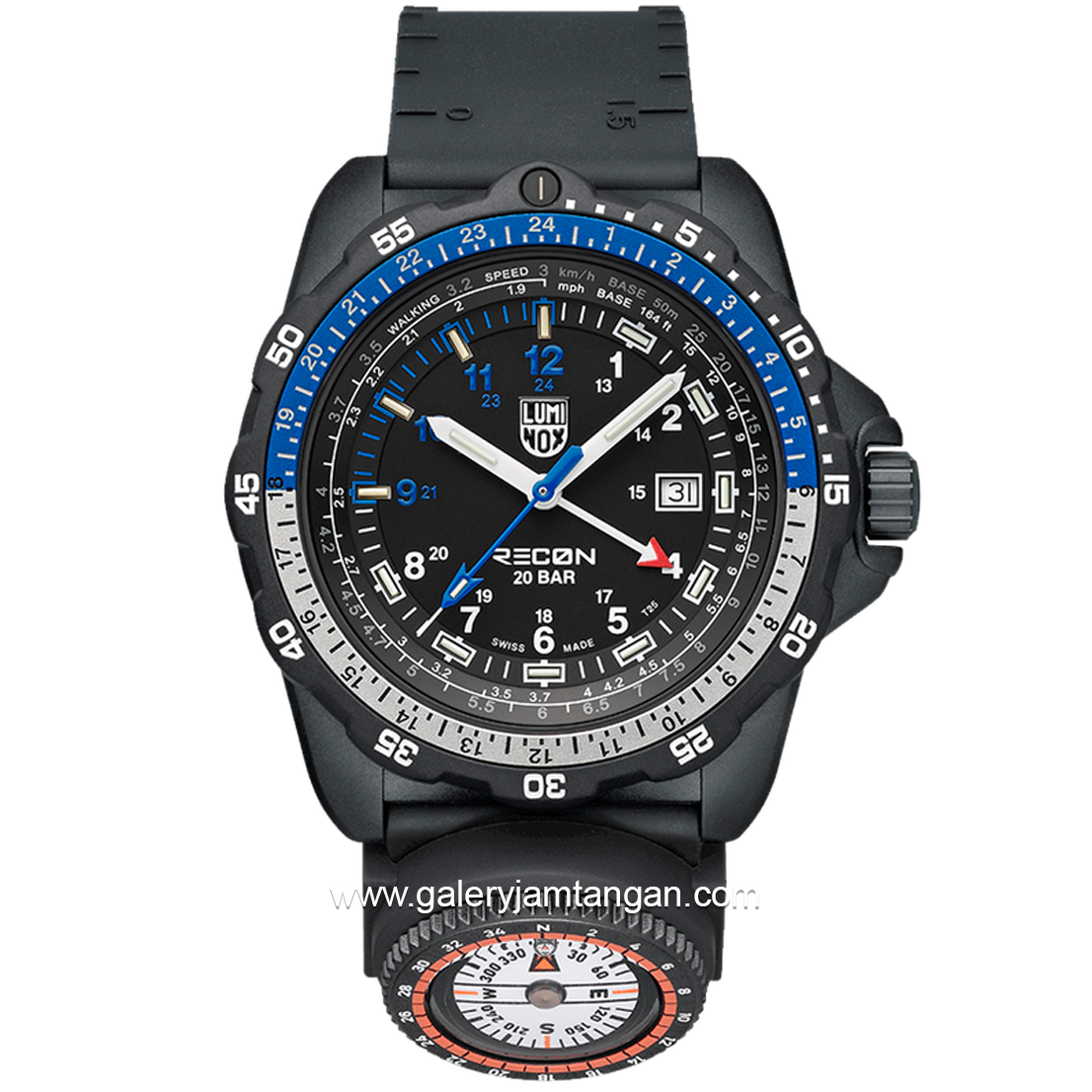 LUMINOX 8833 RECON Nav Spec, Outdoor Explorer Watch Rubber Strap