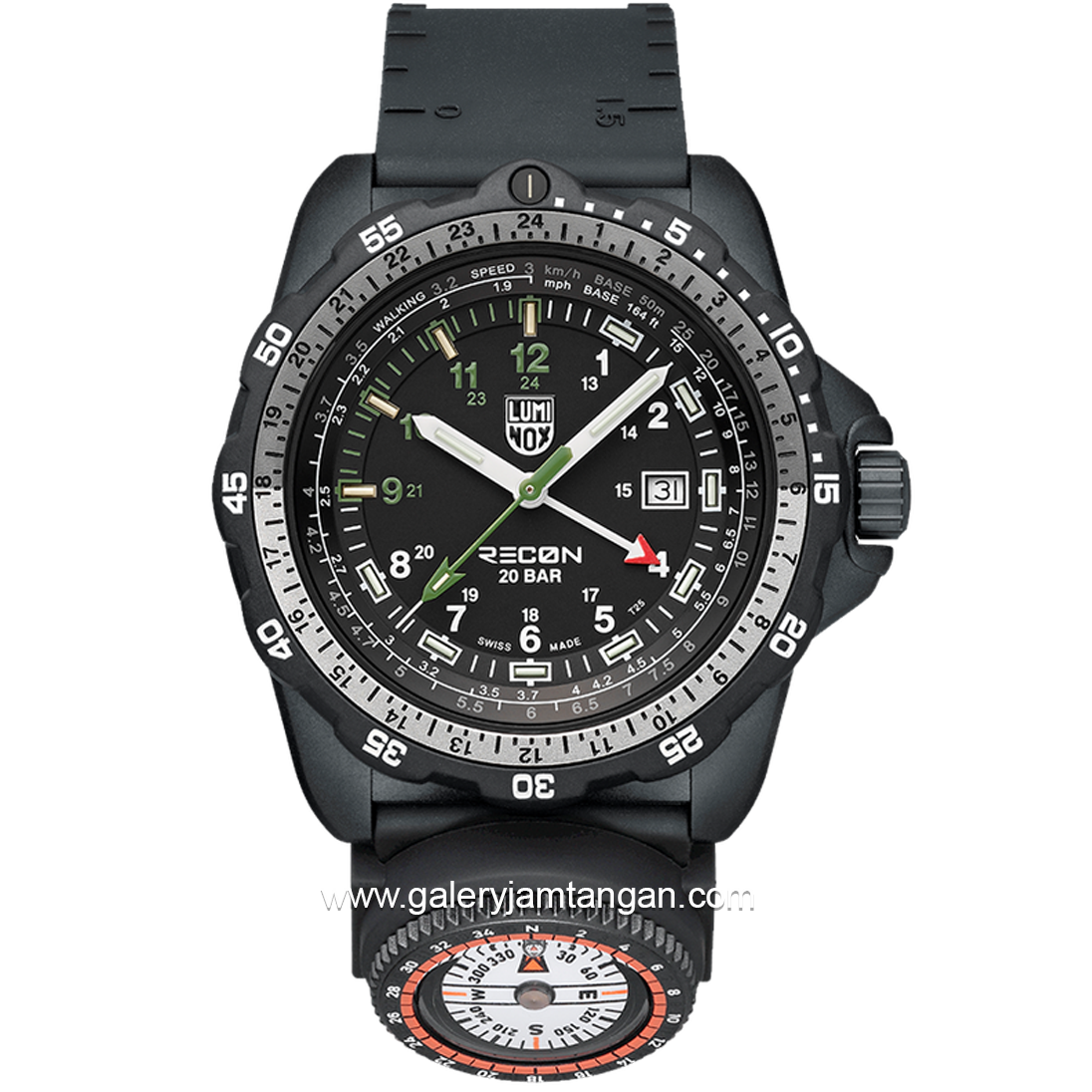 LUMINOX 8837.SET RECON Nav Spec, Outdoor Explorer Watch Rubber Strap