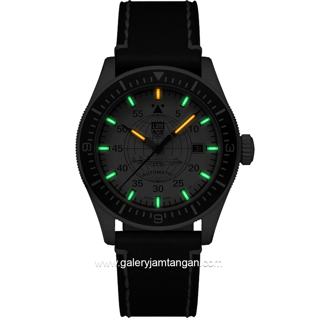 LUMINOX 9607 Air Automatic Constellation, Pilot Watch Leather Strap