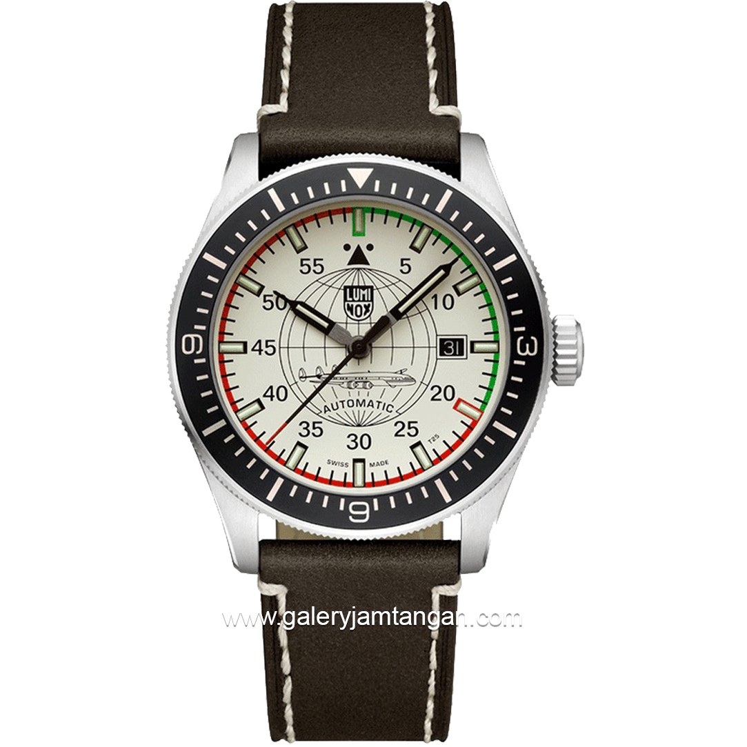LUMINOX 9607 Air Automatic Constellation, Pilot Watch Leather Strap