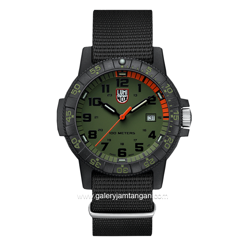 LUMINOX XS.0337 Watch Canvas Dial Green Swiss Made – Galery Jam Tangan