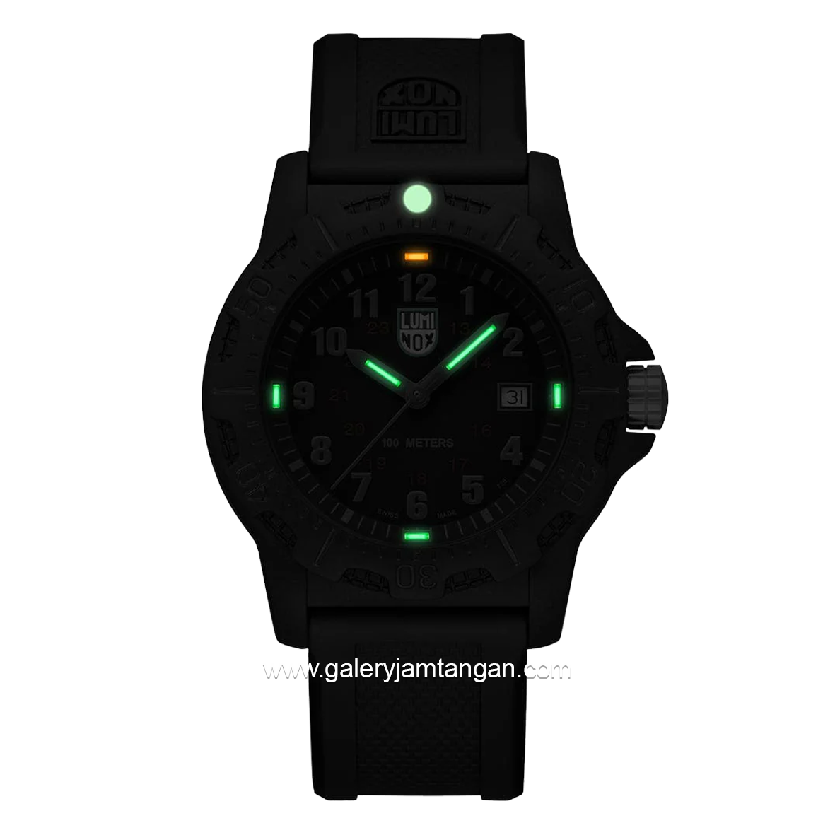 LUMINOX X2.2032  Black Genuine Rubber Swiss Made