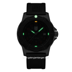 LUMINOX X2.2145 Black Silver Genuine Rubber Swiss Made