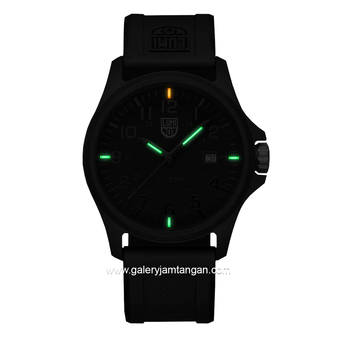 LUMINOX X2.2402 Black Genuine Rubber Swiss Made