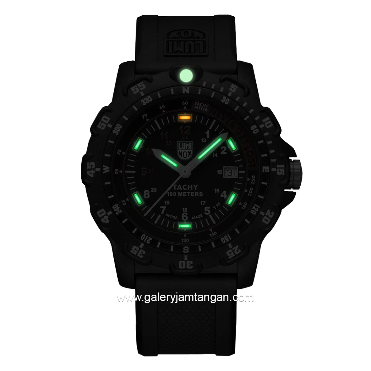 LUMINOX X2.2421 Black Genuine Rubber Swiss Made