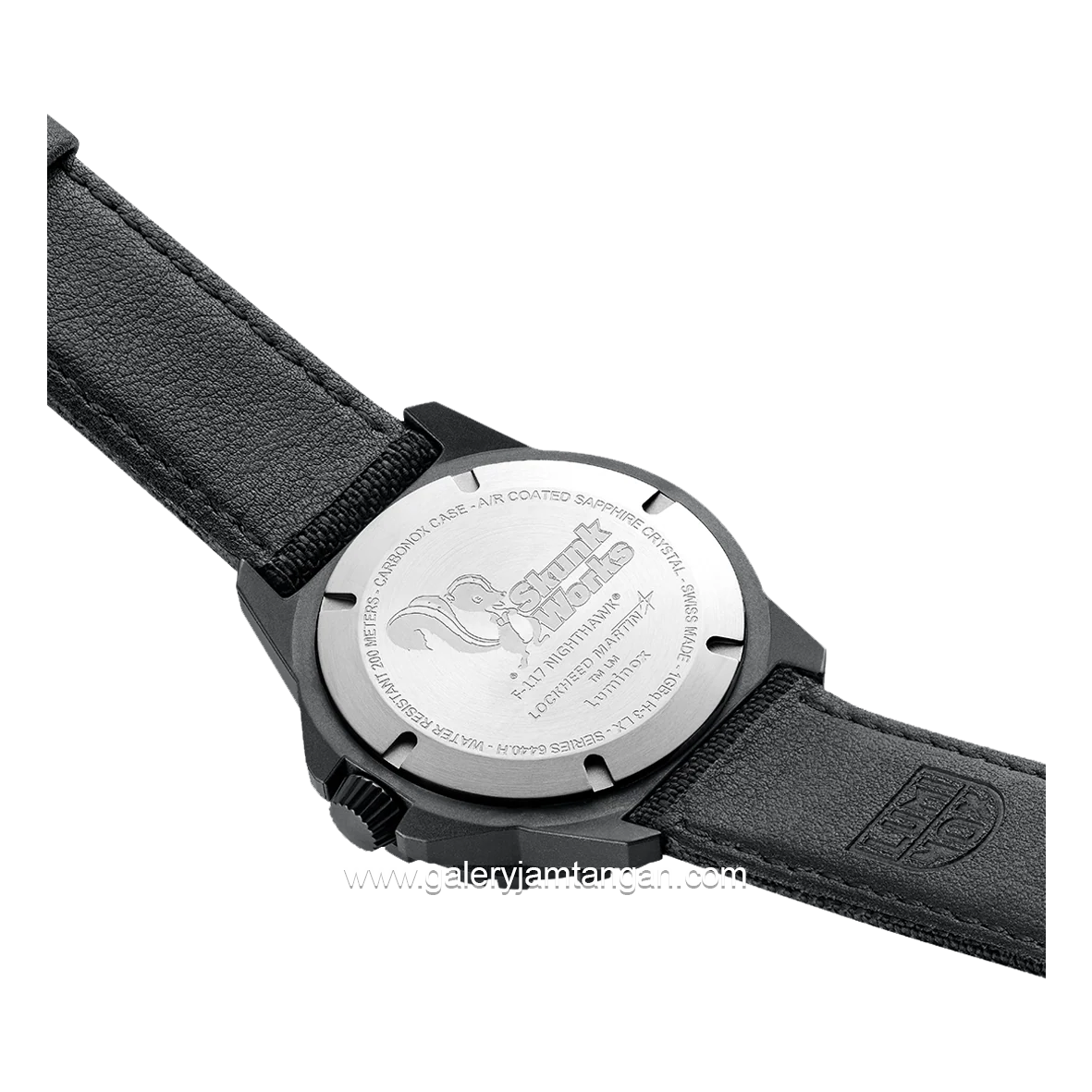 LUMINOX XA.6442.H Nighthawk x Skunk Works Black Canvas Swiss Made