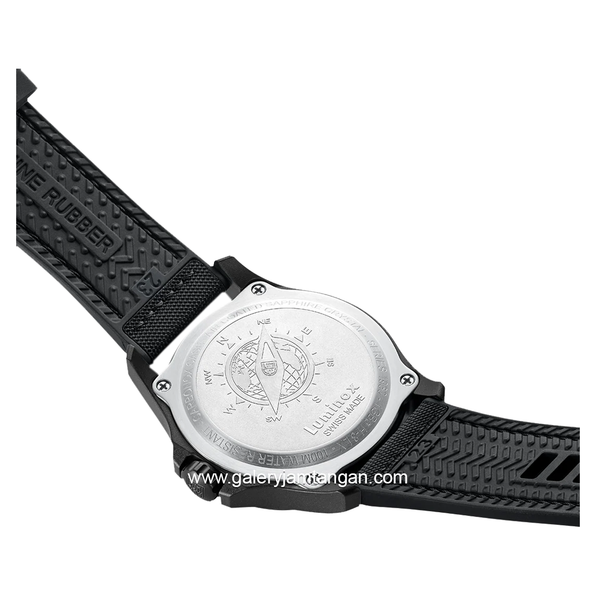 LUMINOX XL.1961 Black Genuine Rubber Swiss Made
