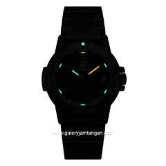LUMINOX XS.0301.BO.L Full Black Genuine Rubber Swiss Made