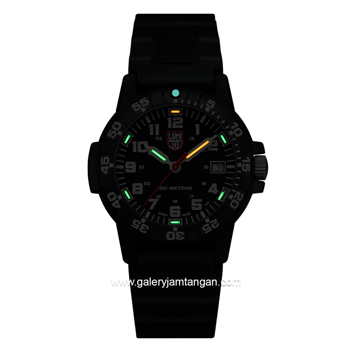 LUMINOX XS.0301.L Black Genuine Rubber Swiss Made