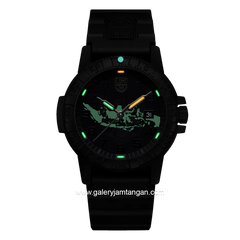 LUMINOX XS.0321.BO.BHI.N Black Edition Bhinneka Genuine Rubber Swiss Made