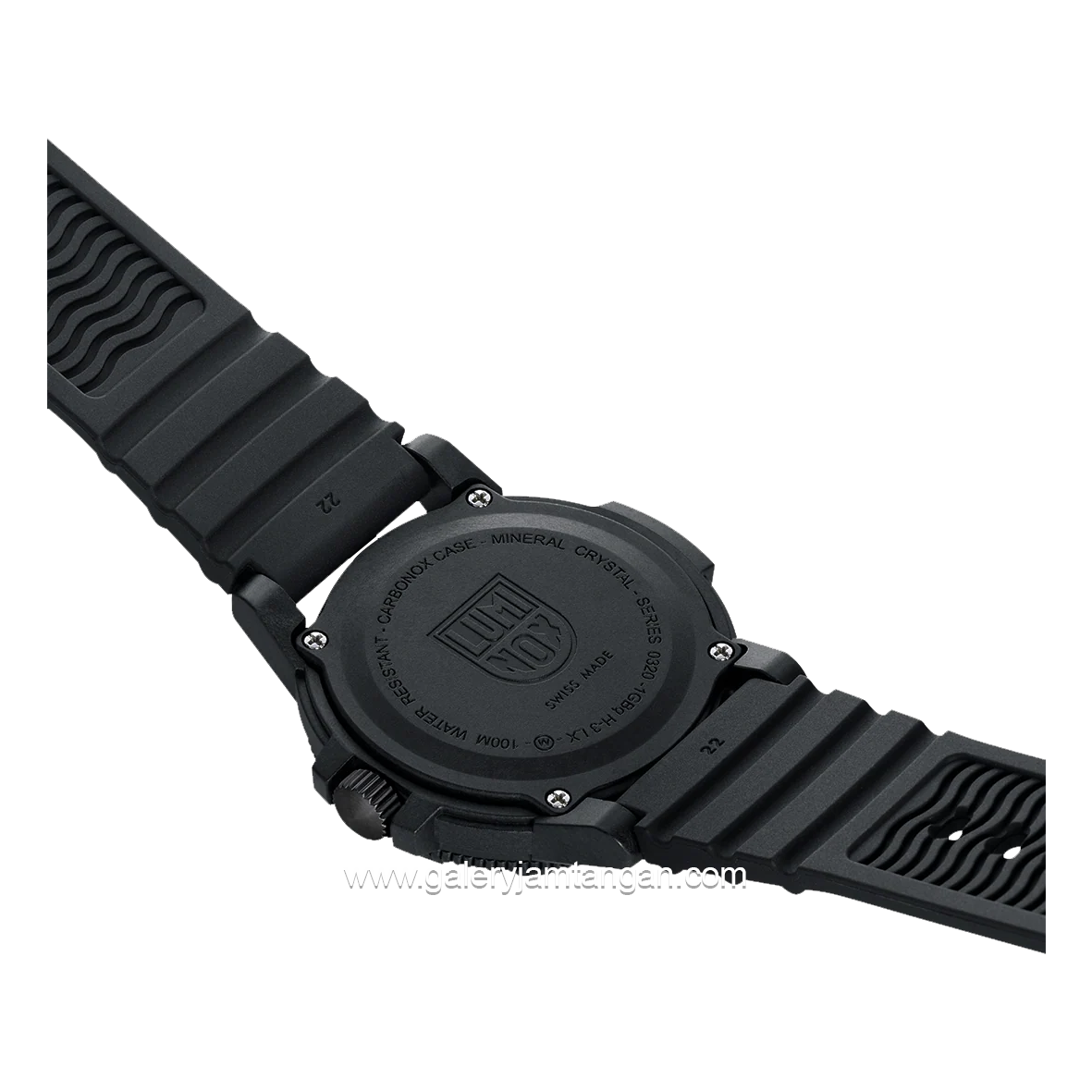 LUMINOX XS.0321.BO.L Black Genuine Rubber Swiss Made