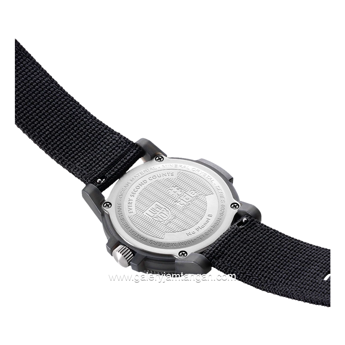 LUMINOX XS.0321.ECO tide ECO, Sustainable Black Nylon Strap Swiss Made