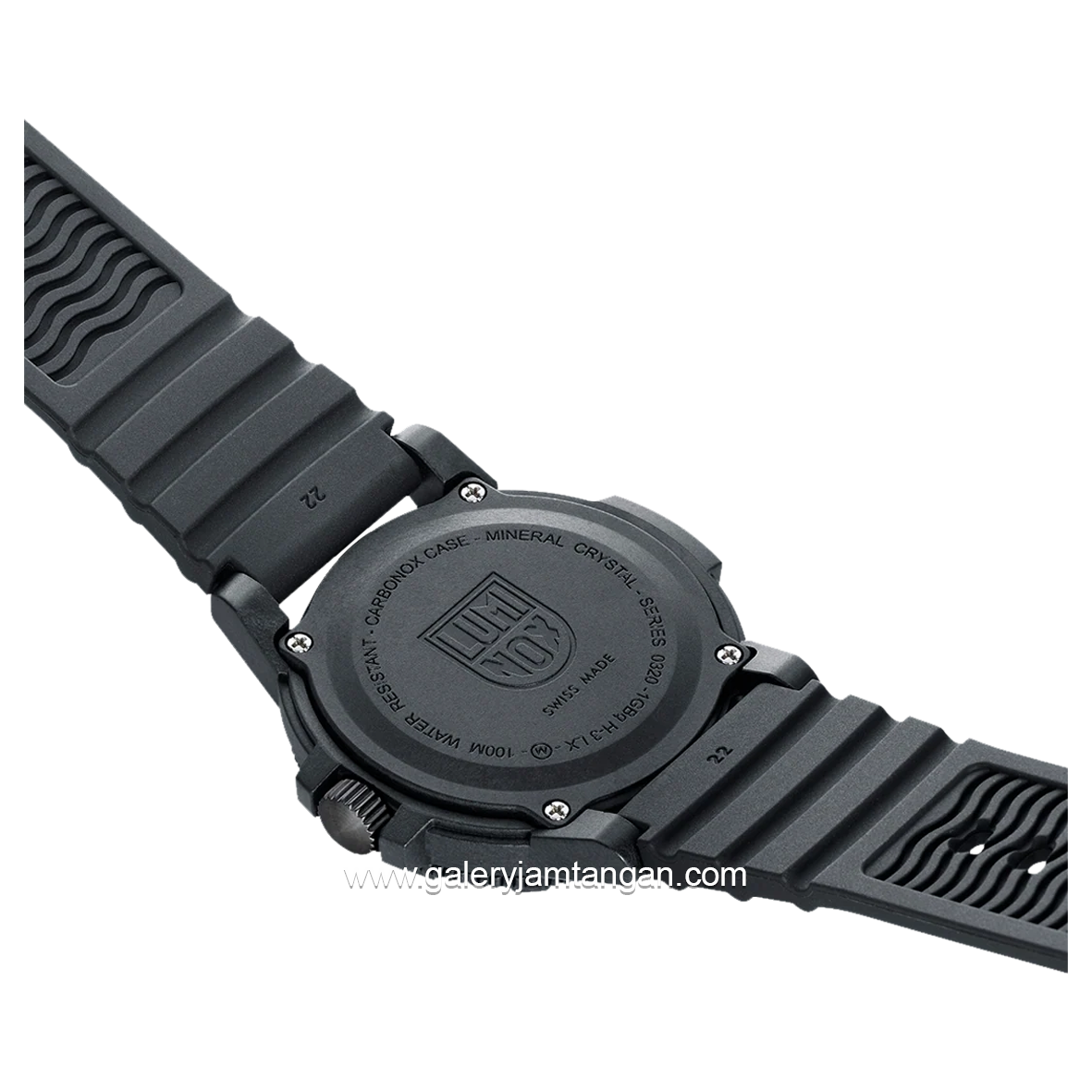 LUMINOX XS.0321.L Black Genuine Rubber Swiss Made