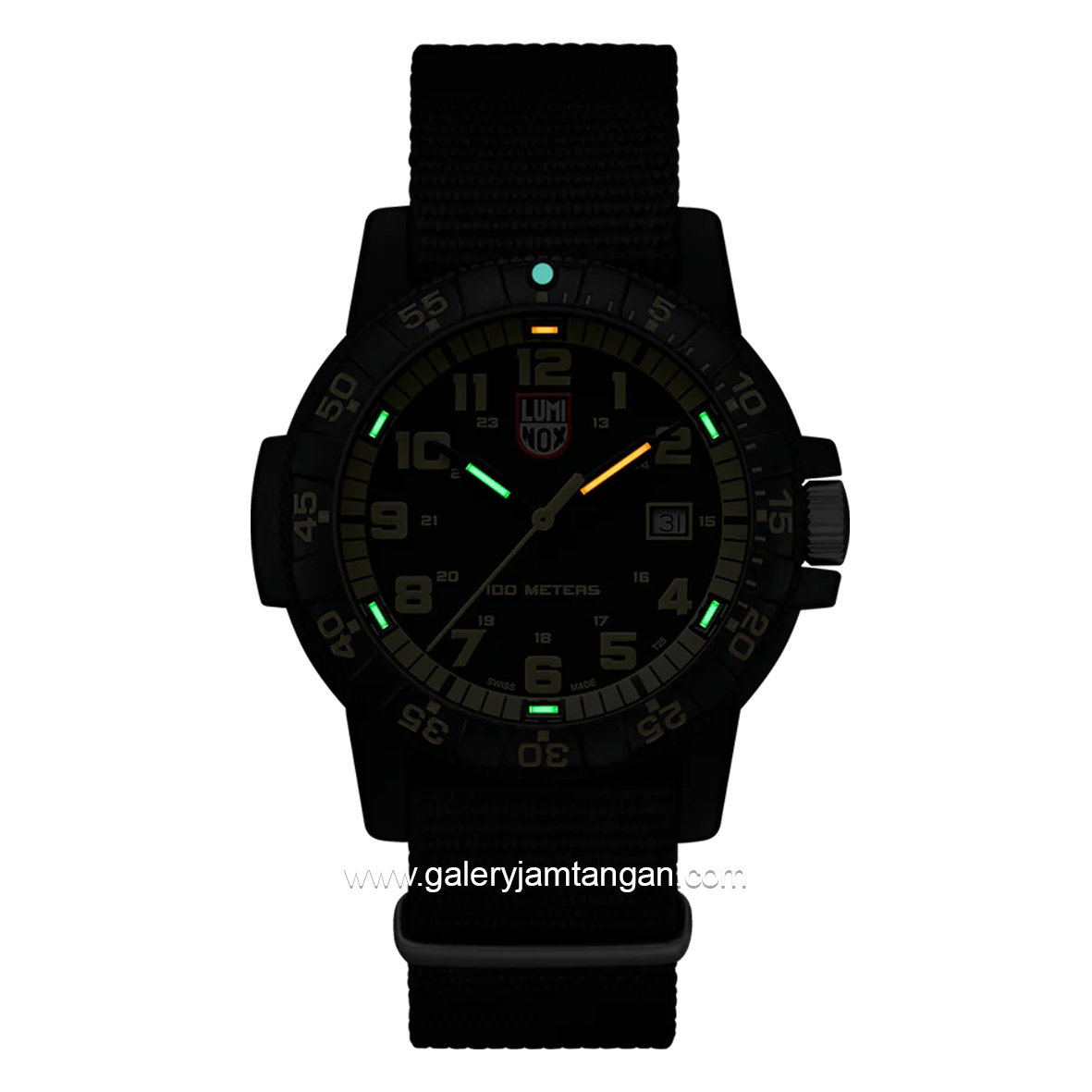LUMINOX XS.0333 Sea Turtle Giant Black Webbing NATO Style Swiss Made