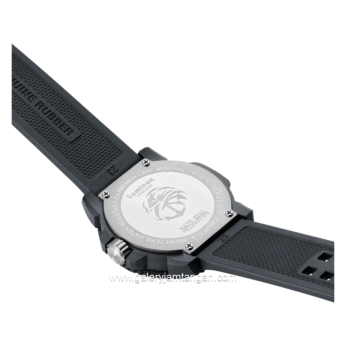 LUMINOX XS.3051.GO.NSF Black Genuine Rubber Swiss Made