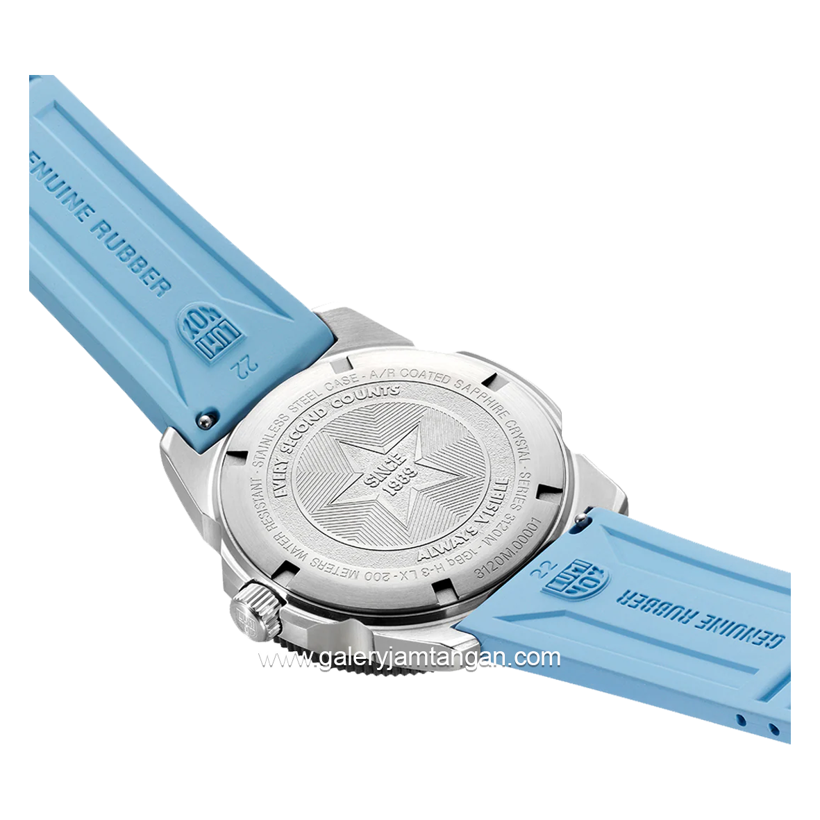 LUMINOX XS.3124M Blue Sky Genuine Rubber Swiss Made
