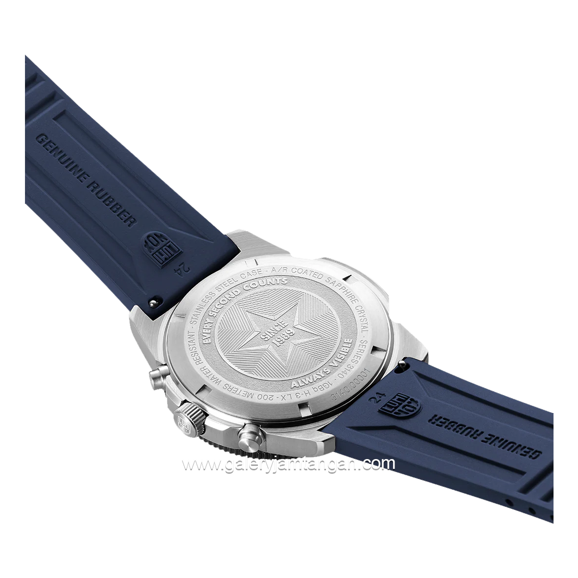 LUMINOX XS.3143 Blue Silver Genuine Rubber Swiss Made