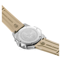 LUMINOX XS.3150 Cream Silver Genuine Rubber Chronograph Swiss Made