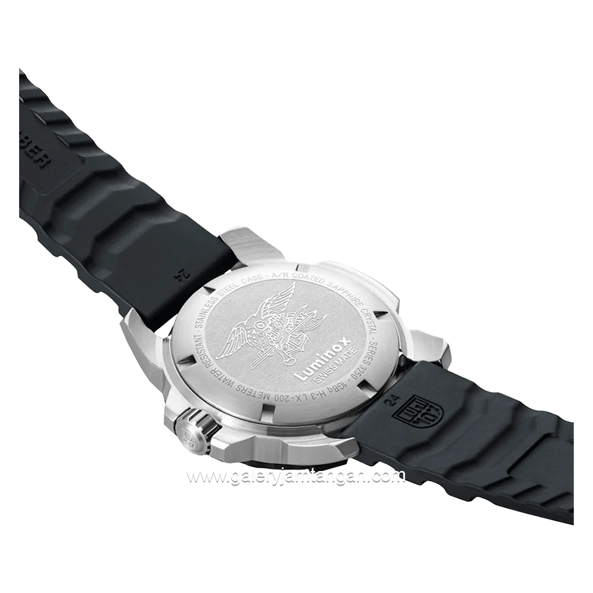 LUMINOX XS.3251.CB Black Silver Genuine Rubber Swiss Made