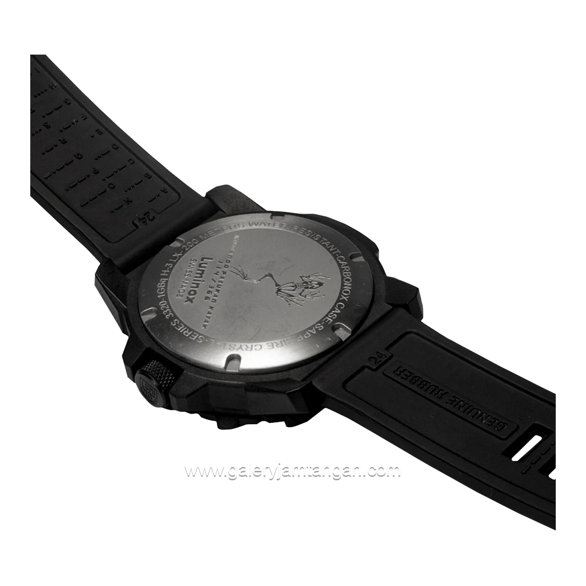 LUMINOX XS.3301.KOPA.KOPASKA LIMITED EDITION Black Genuine Rubber + Extra Stap Orange Swiss Made