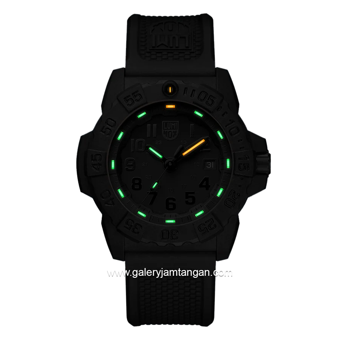 LUMINOX XS.3501.BO.F Black Genuine Rubber Swiss Made