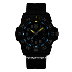 LUMINOX XS.3503.NSF Military Watch, Dive Watch Black Genuine Rubber Strap Swiss Made